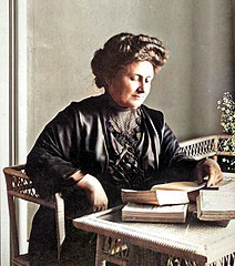 Maria Montessori 1913 Colorized